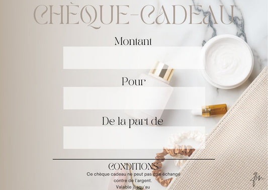 CHEQUE CADEAU