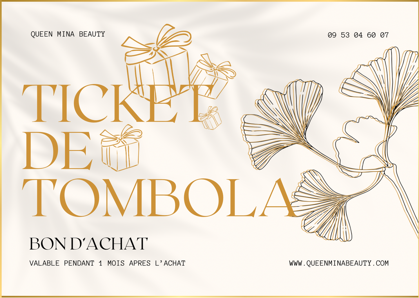 TICKET TOMBOLA